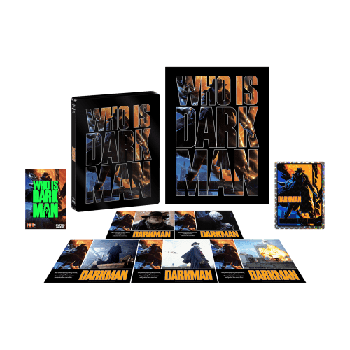 Darkman [Limited Edition Steelbook] + Pin + Prism Sticker + Poster + Lobby Cards - Shout! Factory