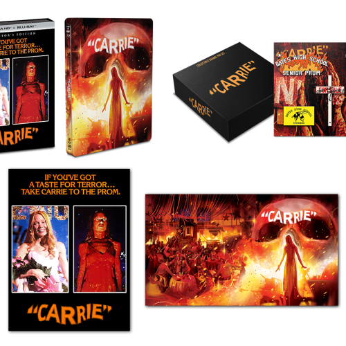 Carrie [Collector's Edition] + [Limited Edition Steelbook] + 2 Posters + Pin Set - Shout! Factory