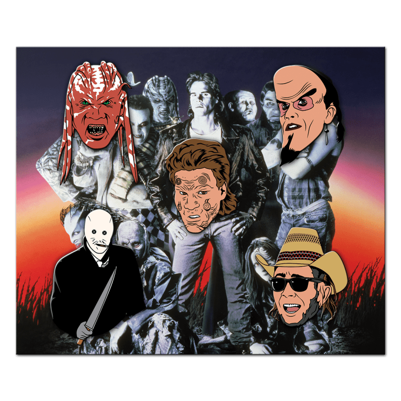 Nightbreed Pins on Backing Card