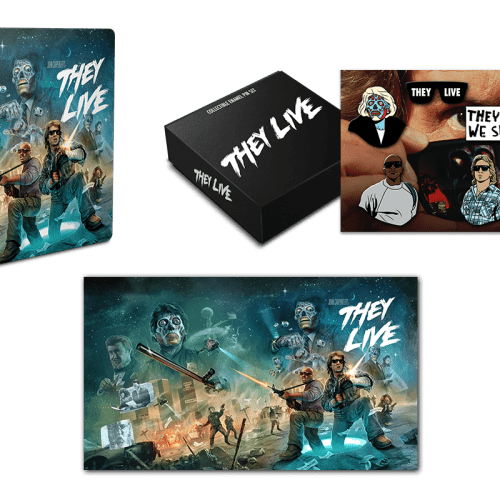 They Live [Limited Edition Steelbook] + Poster + Enamel Pin Set - Shout! Factory